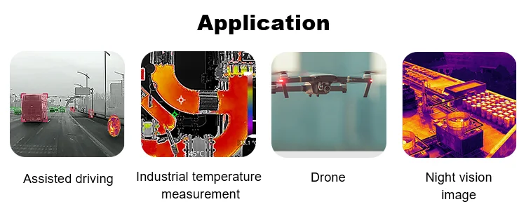 640x512 50fps Uncooled VOx Detector Shutterless LWIR Thermal Imaging Camera For Defog Defrost Function Clear Imaging