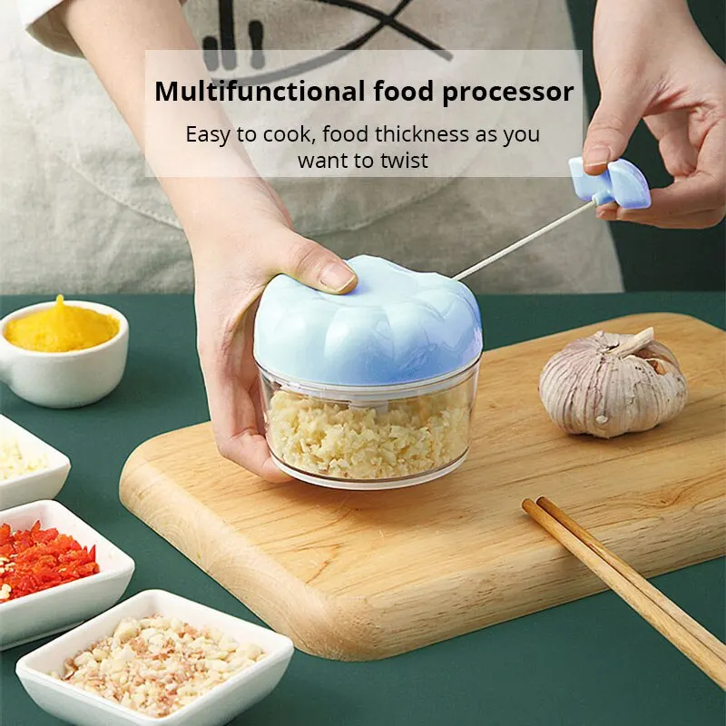 1pc Blue/Pink Manual Garlic Masher Hand Pull Kitchen Household Type Garlic Blender Braised Minced Garlic Kitchen Gadgets 1
