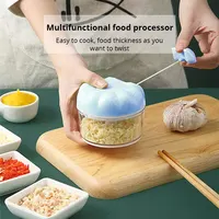 1pc Blue/Pink Manual Garlic Masher Hand Pull Kitchen Household Type Garlic Blender Braised Minced Garlic Kitchen Gadgets 1