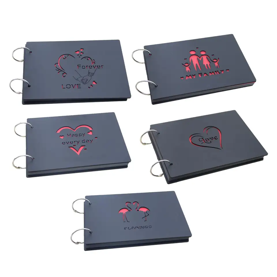 Álbum De Fotos DIY Plegable - Con Adhesivo Y Cinta Biadhesiva, Cubierta De Cuero Sintético, Ideal Para Regalos Personalizados