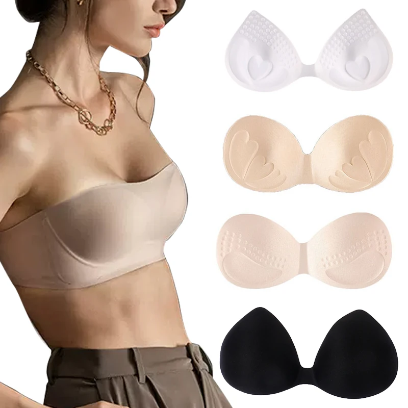 1Pair Women Summer Swimsuit Padding Inserts Sponge Foam Bra Pads Chest Cup  Breast Bra Bikini Insert Chest Pad New - AliExpress