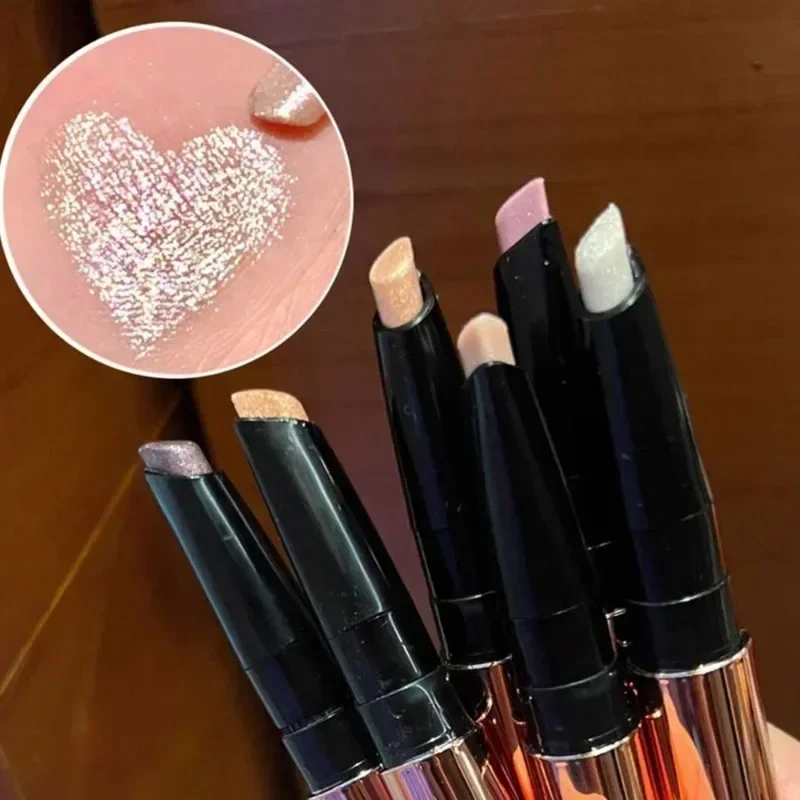Pearlescent Eyeshadow Stick Pencil Glitter Eyeshadow Makeup Waterproof Shimmer Silkworm Liner Pen Cosmetics Beauty Makeup Tool 5