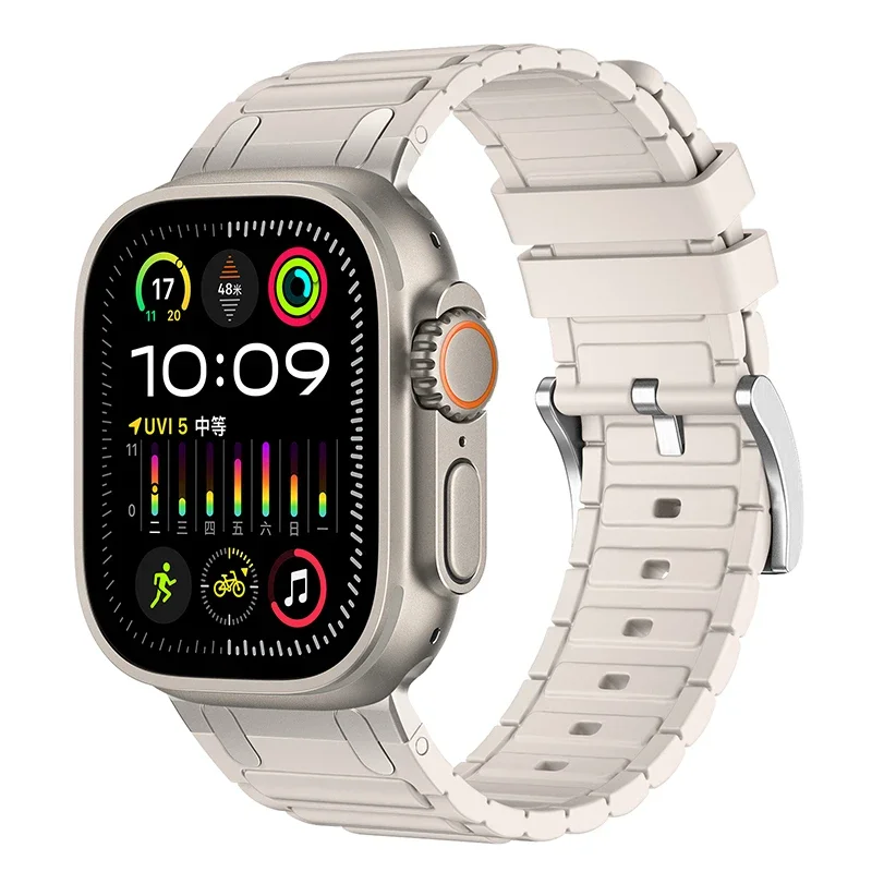 Enhanced Silicone Strap with Modified Metal Integration