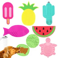 Suitable for pets weighing less than 3 kilograms Mat Cats Slow Food Bowls Suction Cup Feeding Food Silicone Lick，product small 1