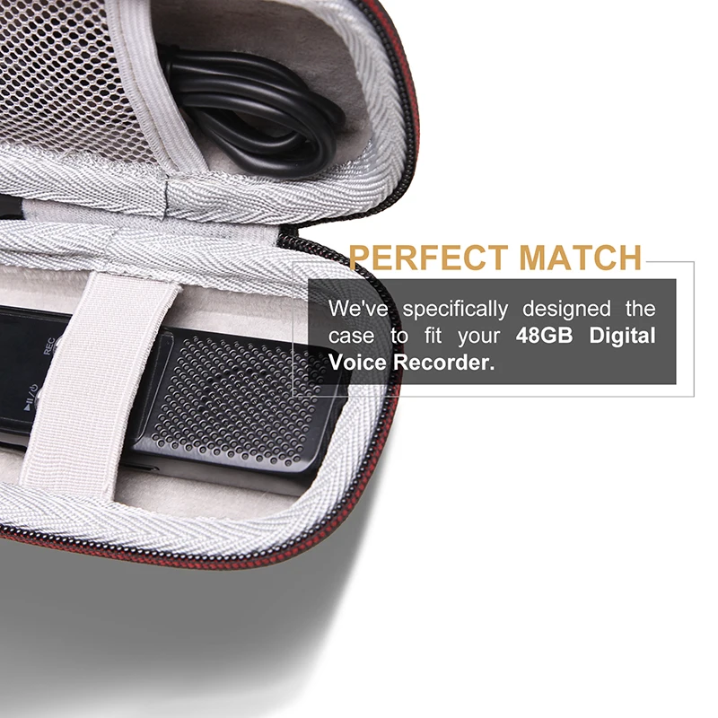 Custodia Protettiva Per Registratore Vocale AI - Con Coperchio Scorrevole, Resistente Agli Urti