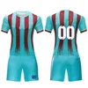Black Orange Polyester Mesh Quick Dry Breathable Fabric Sublimation All Over Printign Custom Soccer Jersey Uniform Kits shirts 3