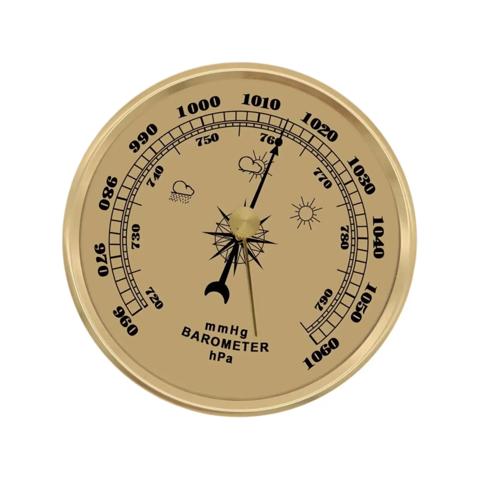 Mount Barometer 【User-friendly】 Mechanical Barometer 3.54inch Wall Mount Dial Embedded ...