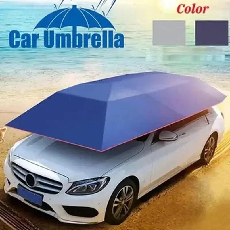 Car Sunshade, Roof Sunshade, Outdoor Parking Shed, Folding Rainproof and Rain Proof Small Car SUV Umbrella Style Car Tent