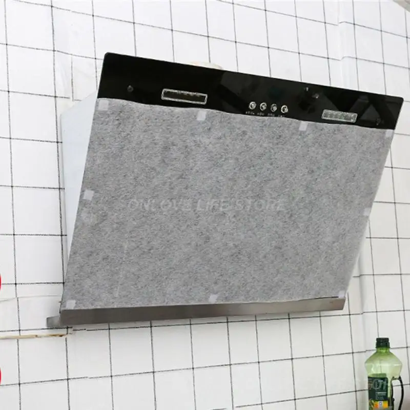 Oil Filter Paper Easy To Operate 3 Specifications Kitchen Oil Resistant Stickers Filter Paper For Range Hood Bagged