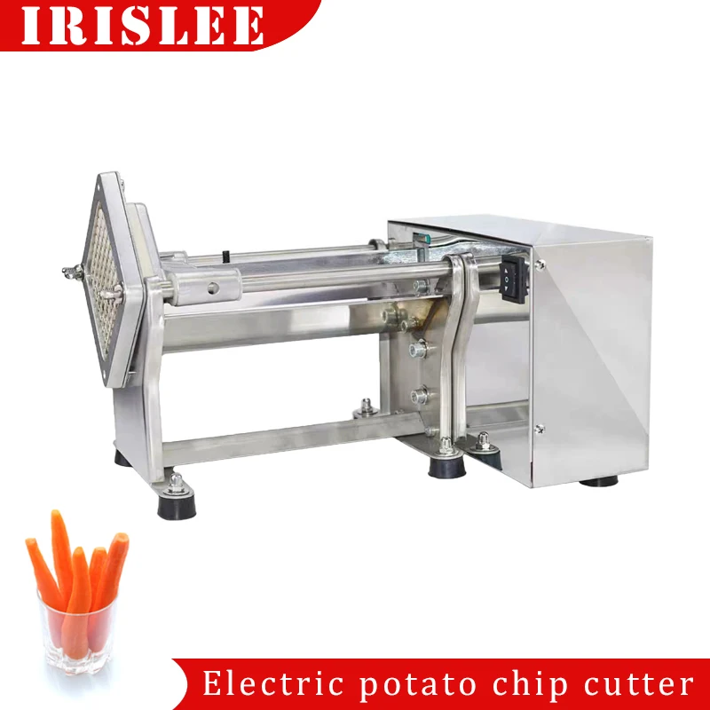 Commercial Electric French Fries Cutter Stainless Steel Potato Chips Onion Cucumber Cutting Machine Electric Vegetable Cutter images - 6