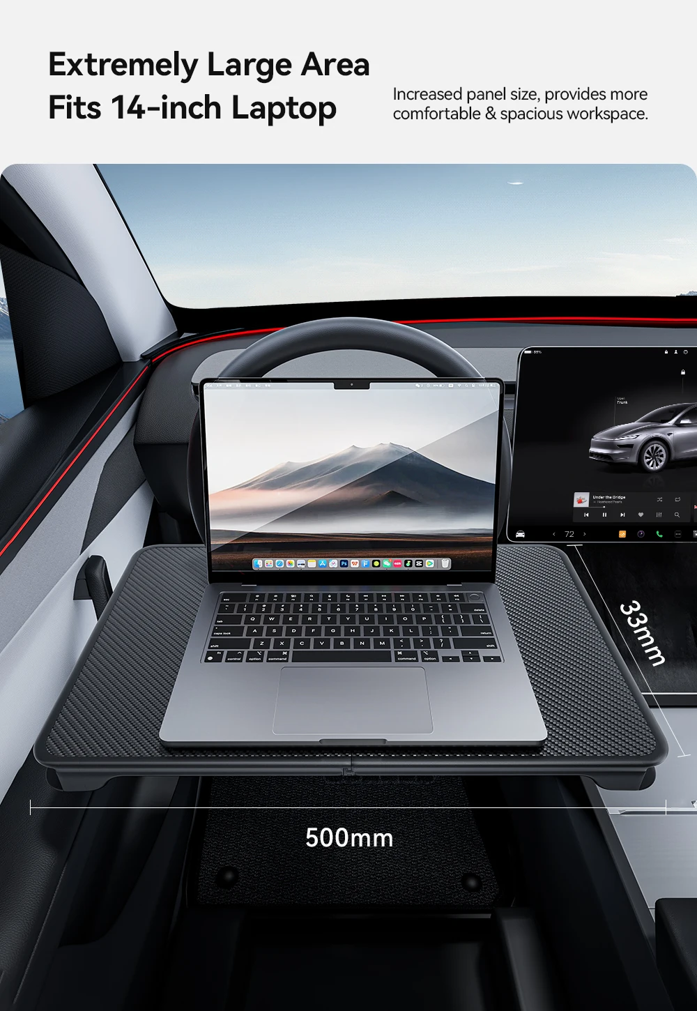 Tesla Model 3/Y KIA Golf BMW Car Portable Steering Wheel Table Eating Food Coffe