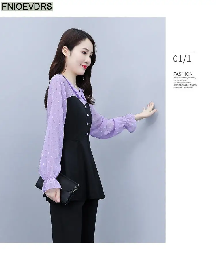Loose Clothes Women 2024 Autumn Elegant Office Lady Button Shirts Casual Retro Vintage Peter Pan Collar Tunic Peplum Tops Blouse