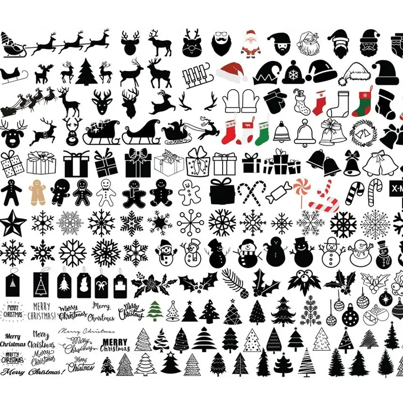 Christmas Laser Cutting Clipart Files Cricut SVG Format 330 Designs Recommend CNC laser cutting laser cut designs files