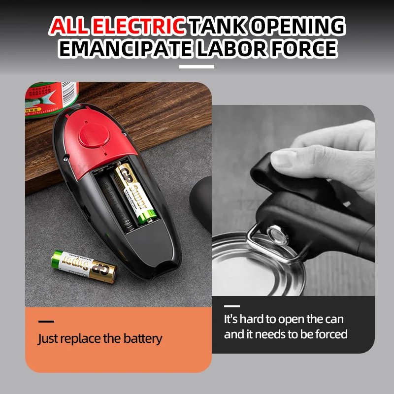 Electric Can Opener Mini One Touch Automatic Smooth Edges Jar Can Tin Touch  No Sharp Edges Handheld Jar Openers Kitchen Bar Tool - AliExpress