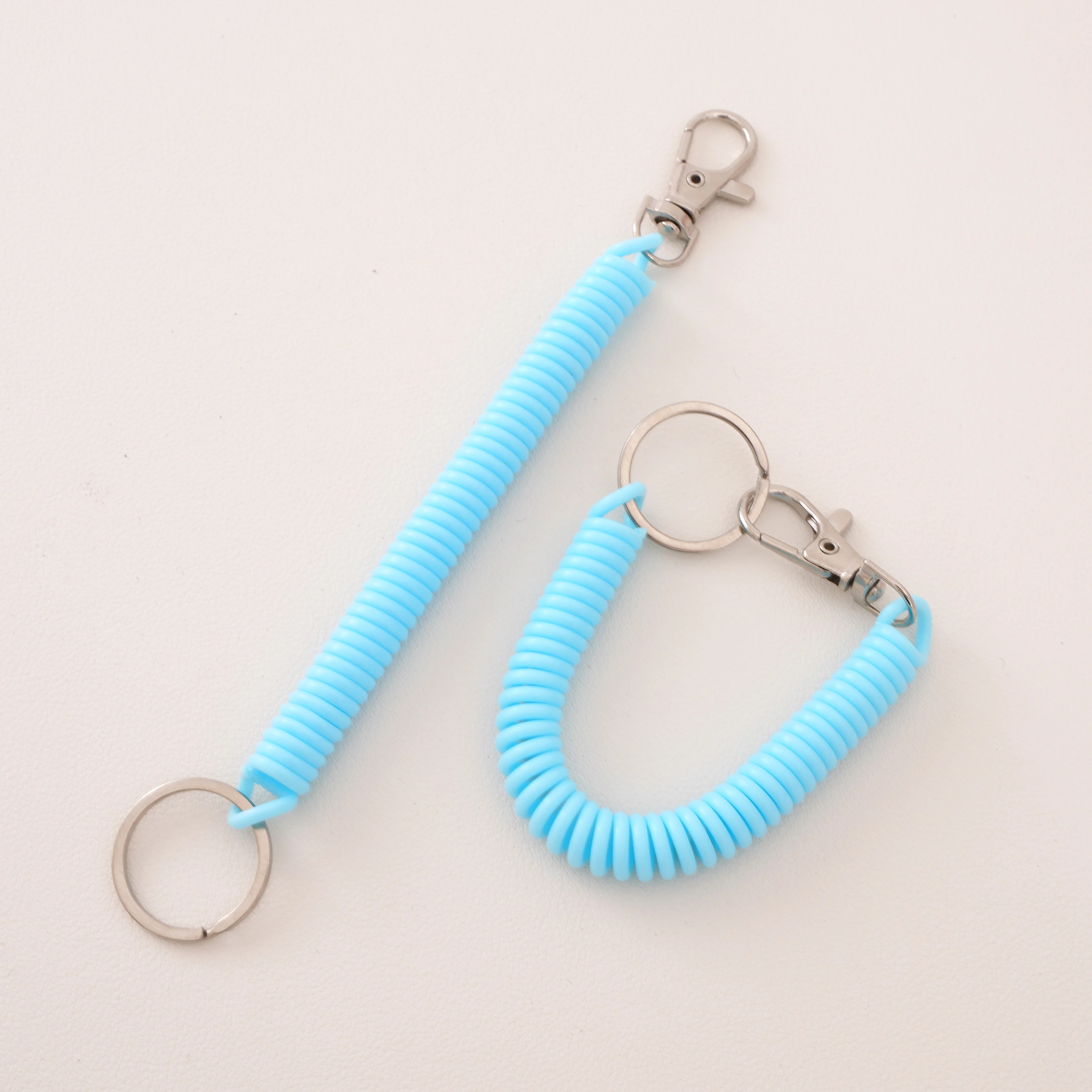 1pc Bunte Kunststoff Telefon Linie Elastische Teleskop Schlüsselring Für Frauen Mädchen Trendy Einfache Anti Verloren Auto Schlüssel Kette Zubehör – Detail 10