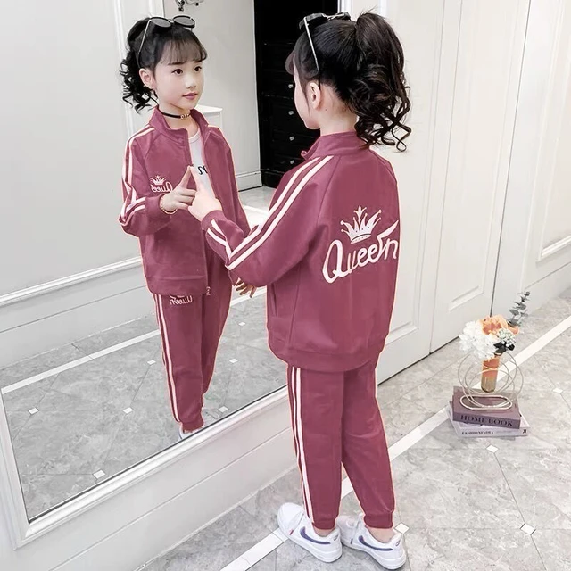 Kids Tracksuit 2023 Spring Girls Loungewear Children Clothing Set Costume  Kids Sport Suits For Teens Girls Clothes - Children's Sets - AliExpress