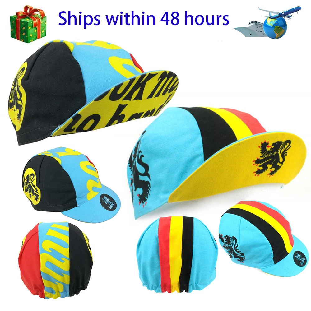 

Blue and Black Classic New Outdoor Road Cycling Cap Men's and Women's Bicycle Competition Cap Moisture Wicking Spring/Summer