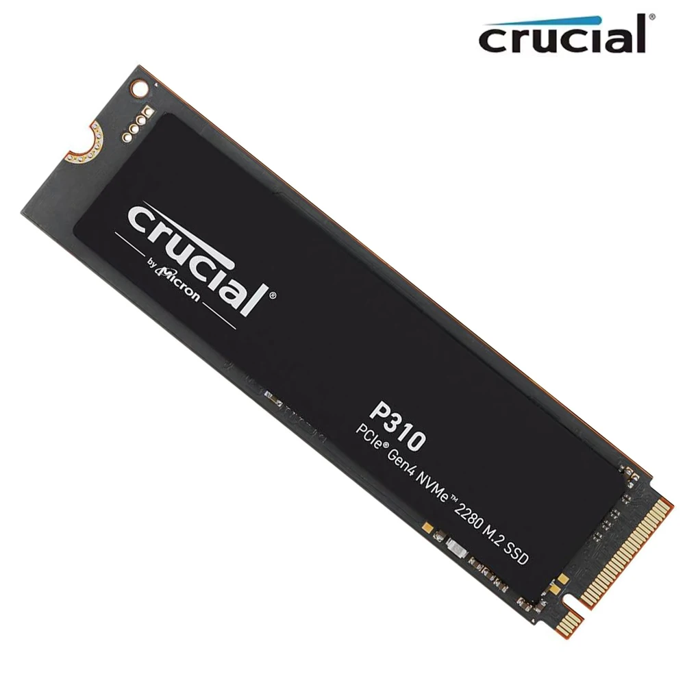 Crucial P310 1 To 2280 PCIe Gen4 3D NAND NVMe M.2 SSD Jusqu'à 7100 Mo/s Disque SSD interne