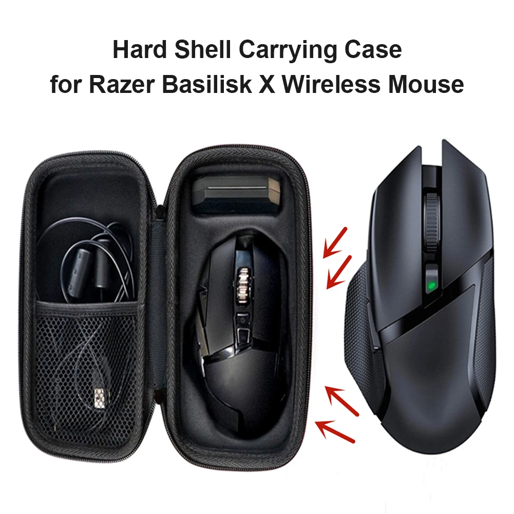 Razer Basilisk X 하드 쉘 오거나이저용 무선 마우스 보관 휴대용 케이스