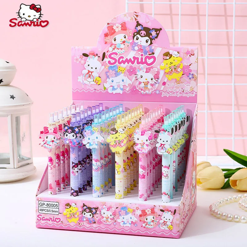 

48 шт., акриловые гелевые ручки Hello Kitty