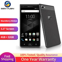 Original Unlocked BlackBerry Motion Cell Phone 32GB ROM 4GB RAM Mobile 12MP Camera Smartphone Bluetooth Touch Screen WiFi Bar 1