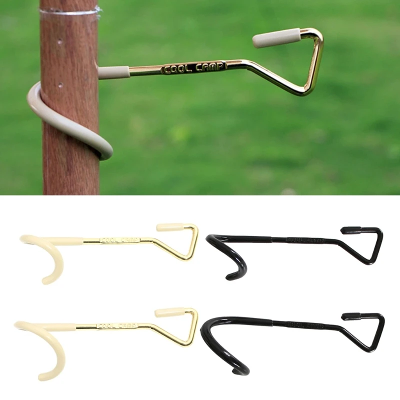 Tlence 4 Stück Camping Laternen Haken - Edelstahl | Für Zelt & Outdoor