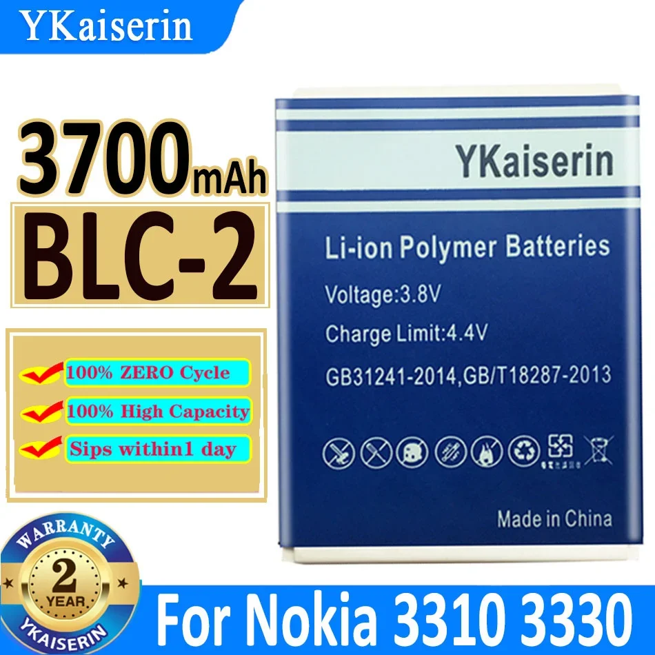 Ykaiserin Batteria Blc-2 Blc2 Blc 2 3700Mah Per Nokia 3310 3330 3315 3350 3510 6650 6800 3550 3410 3510 5510 Bateria Track Code