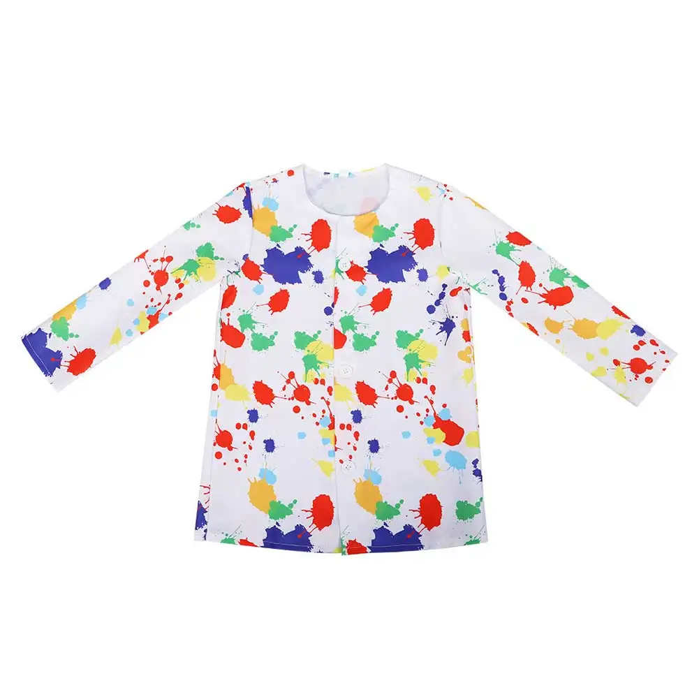 Painter Cosplay Costume Boy Girls Shirt Coat Hat Dress Set Disguise Kids Children Outfits Halloween Carnival Party Fantasia Suit