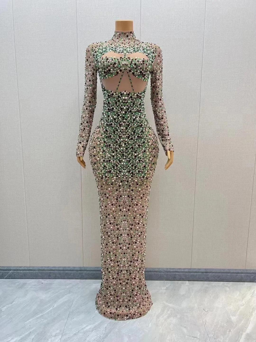 Festival Shiny colored rhinestones Party Dress Birthday Luxury Costume  Fancy Brilliant Dancer Wedding Dress Impressive Dress - AliExpress 200000345