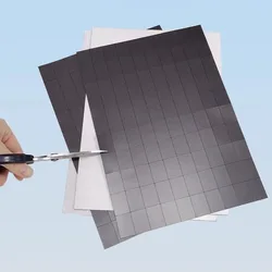 1piece A4 Rubber Soft Magnetic Sheet For DIY Handicraft Education Supplies Daily Necessities Viscous Magnetic Disc 0.5mm