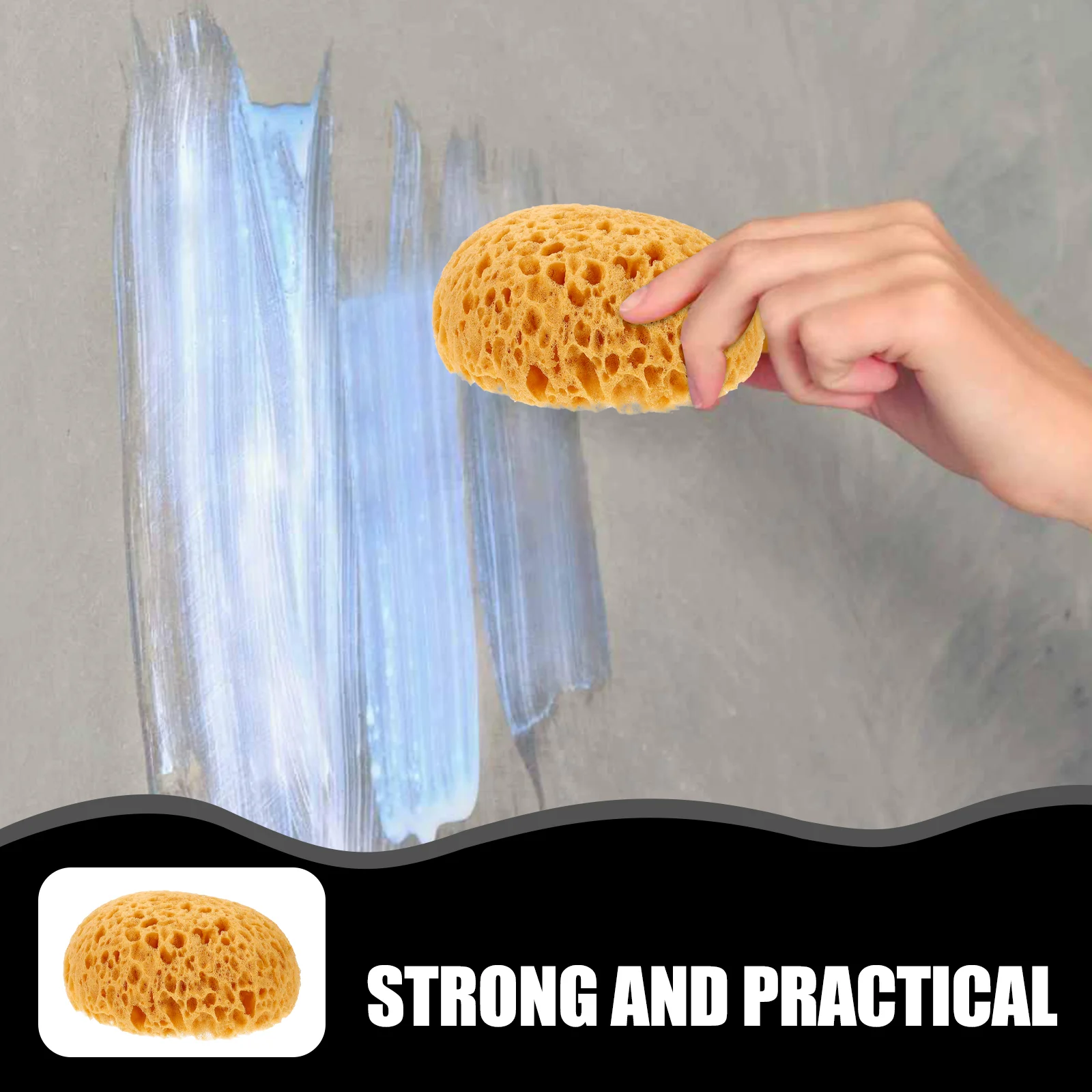 2 Pcs Wall Repair Sponge Bath Sponges for Painting Sticker Tool Drywall Texture Patch