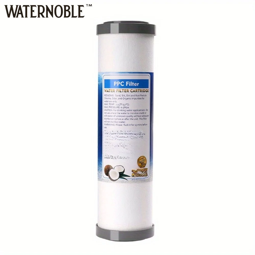 Waternoble 10 Inch PPC Cotton Filter & Coconut Shell Granular Activated ...