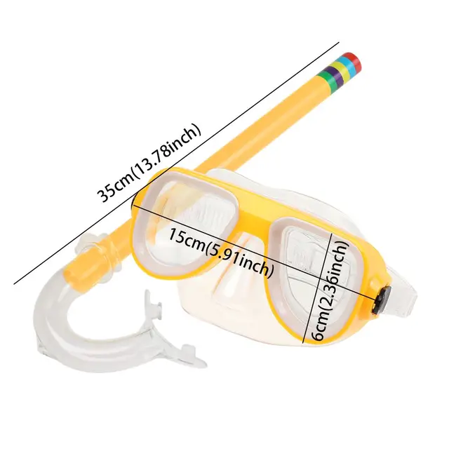 Underwater Equipment Water Sports Anti Fog Kids Diving Goggles Scuba Diving Mask Snorkel Mask Set Children Snorkeling Gear 6