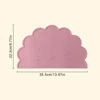 1PC Baby Silicone Placemat BPA Free Cute Cartoon Lion Shape Baby Tableware Solid Color Baby Stuff Heat Insulation Table Placemat 6
