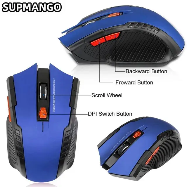 113 Battery Version Mini2.4 GHz Wireless Optical Mouse Portable Mouse Wireless USB Mouse Notebook Computer 2