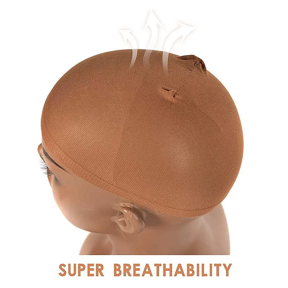2pcs/Pack Wig Cap Stocking Caps Wigs Tan Wig Cap Women Stretchy Nylon Cap wig caps