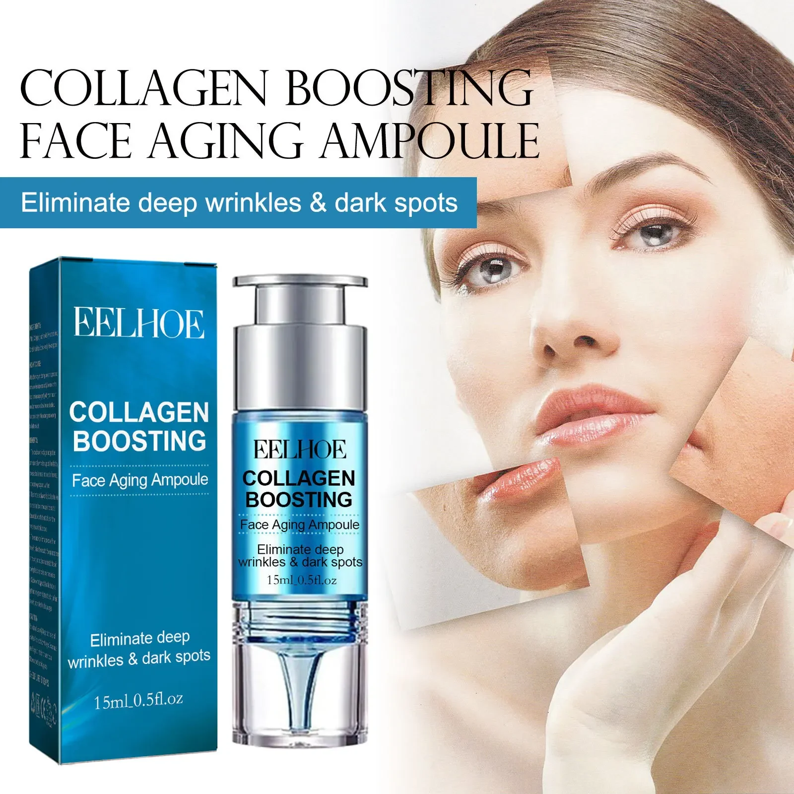 

Eelhoe Anti-Aging Collagen Ampoule Nourishing and Firming Skin Fading Wrinkle Head Lifting Lines Anti-Wrinkle Skin Care Products