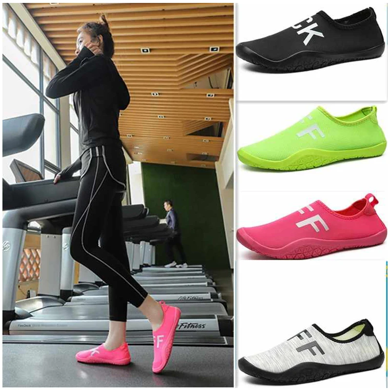

High Quality Unisex Indoor Fitness Shoes Large Size Women Outdoor Wading Shoes Couple Vacation Beach Swim Shoes Men Aqua Shoes