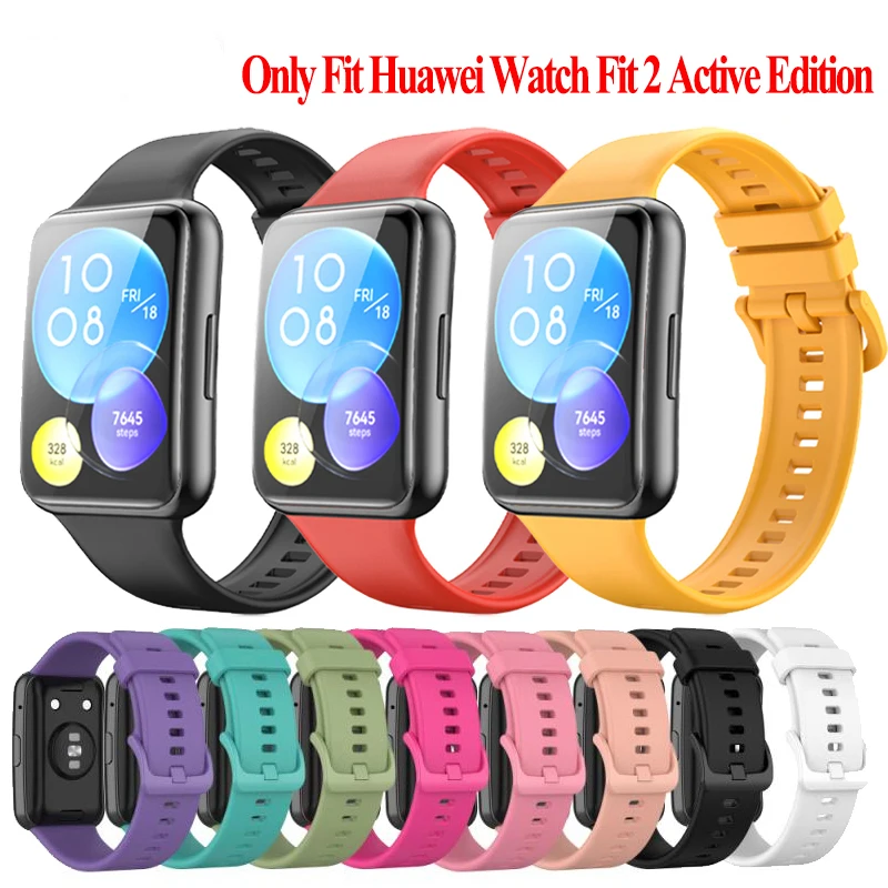 Cinturino In Silicone Per Huawei Watch Fit 2 Active Edition Strap Smartwatch Bracciale Correa Per Huawei Watch Fit 2 Sostituzione Pulseira