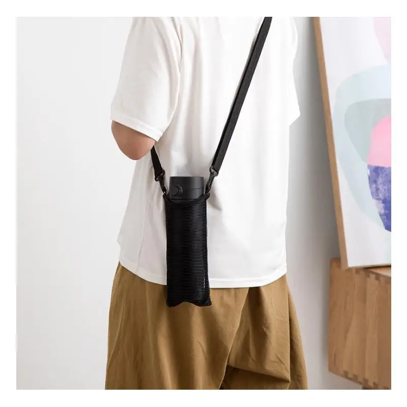 휴대용 절연 컵 홀더 크로스바디 베이비 캐리어 가방 걸이 로프 350-500ml 핸드백 다용도 음료 컵 슬리브