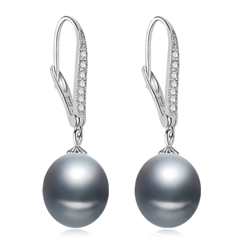 LACEY Fresh Water Pearl Clip Earrings Real Pearl Earrings For Women 925 Silver White Natural Earring Wedding silver earrings pearl earrings