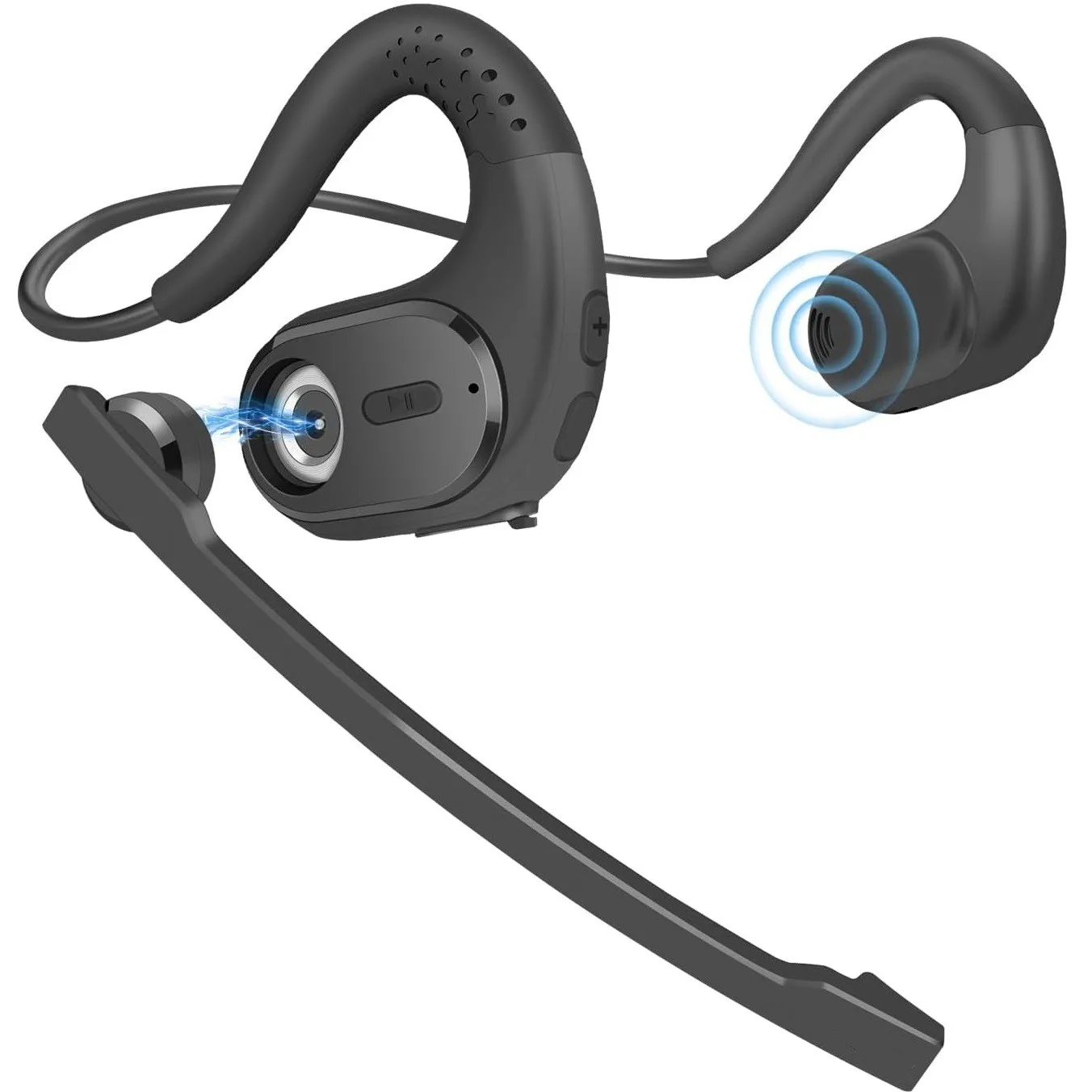 Casque audio Casque Bluetooth avec micro Boom, Bluetooth écouteur antibruit  casque de jeu, casque Bluetooth avec micro pour - black