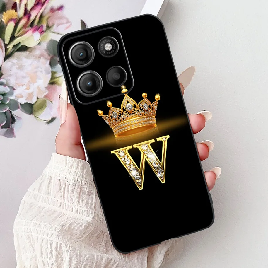 Für Motorola Moto G15 Fall Moto G15 Abdeckung Luxus Crown Buchstaben Weiche Silikon Telefon Fall Für Motorola Moto G75 5G G75G 15 Stoßstange – Detail 19