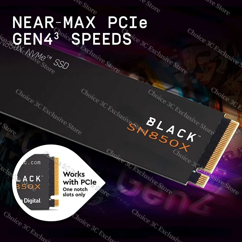  ӿ ָ Ʈ ̺,  SN850X NVMe SSD, PCIe 4.0 M.2 2280, ִ 7300 MB/s ϵ ̺, 4TB, 8TB, ps5, ps4 