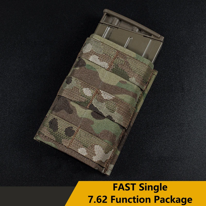 

MOLLE Insert System FAST Single 7.62 Magazine Bag (High) Tactical Equipment Accessories Tactical Soft Bullet Accessories