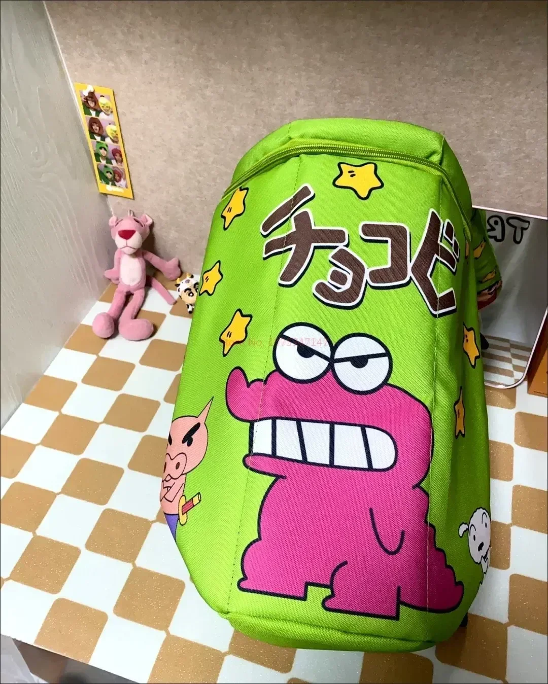 Kawaii Crayon Shin-chan Plüsch Tasche Cartoon Nette Rucksack Top Öffnung Zipper Schulter Tasche Anime Plüsch Coole Spielzeug Geburtstag geschenke – Detail 6