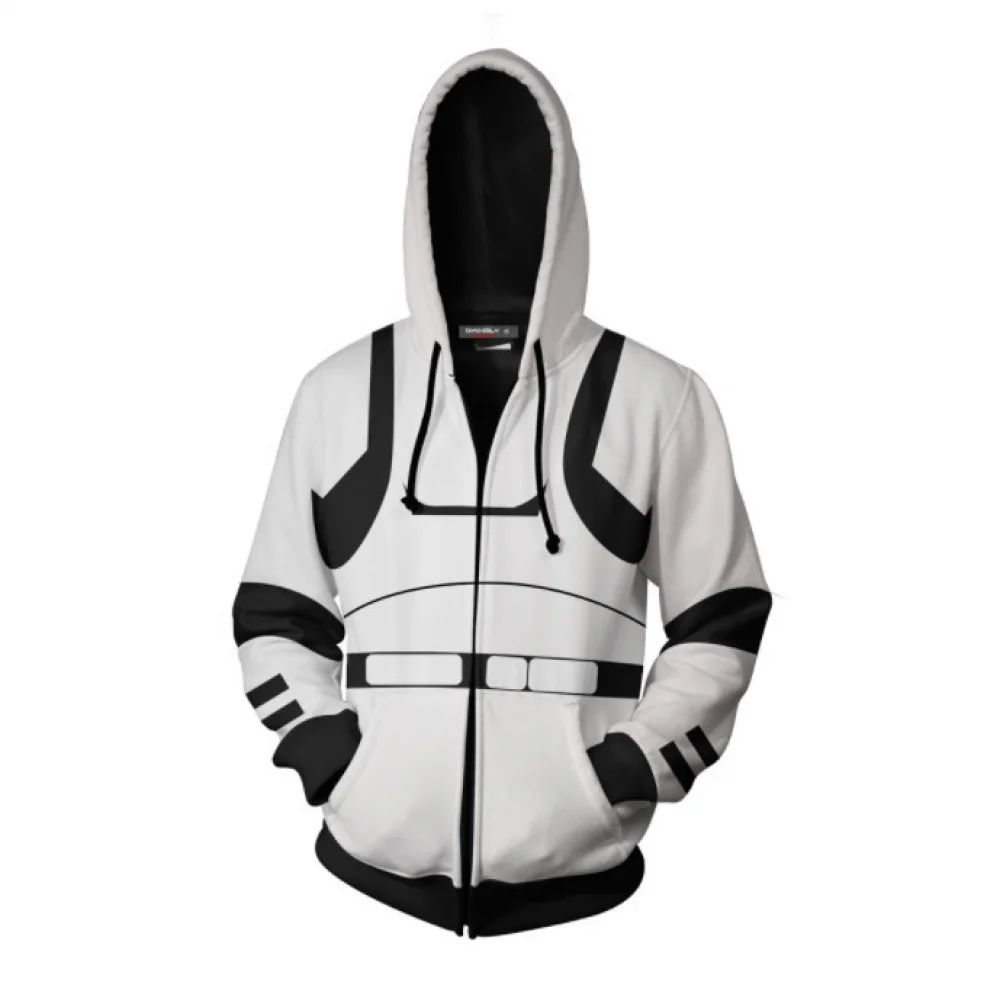 thumbnail image 1 of Disfraz de Darth Vader de Stormtrooper Mandalorian, sudadera con capucha para primavera y otoño, chaqueta para hombre, abrigo para adultos, tops, accesorios para fiesta de Halloween, 1 of 5