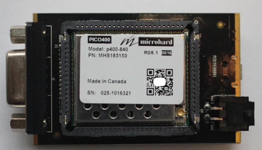 

Модуль беспроводной передачи данных Microhardss P400/P840/P900/P2400 Pico, оригинальная задняя панель