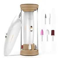 TOUCHBeauty Electric Nail File, Salon Nail Kit Filer with LED Light, E Nail Drill for Natural Nails Shape Tools for Feet/Hands T 1