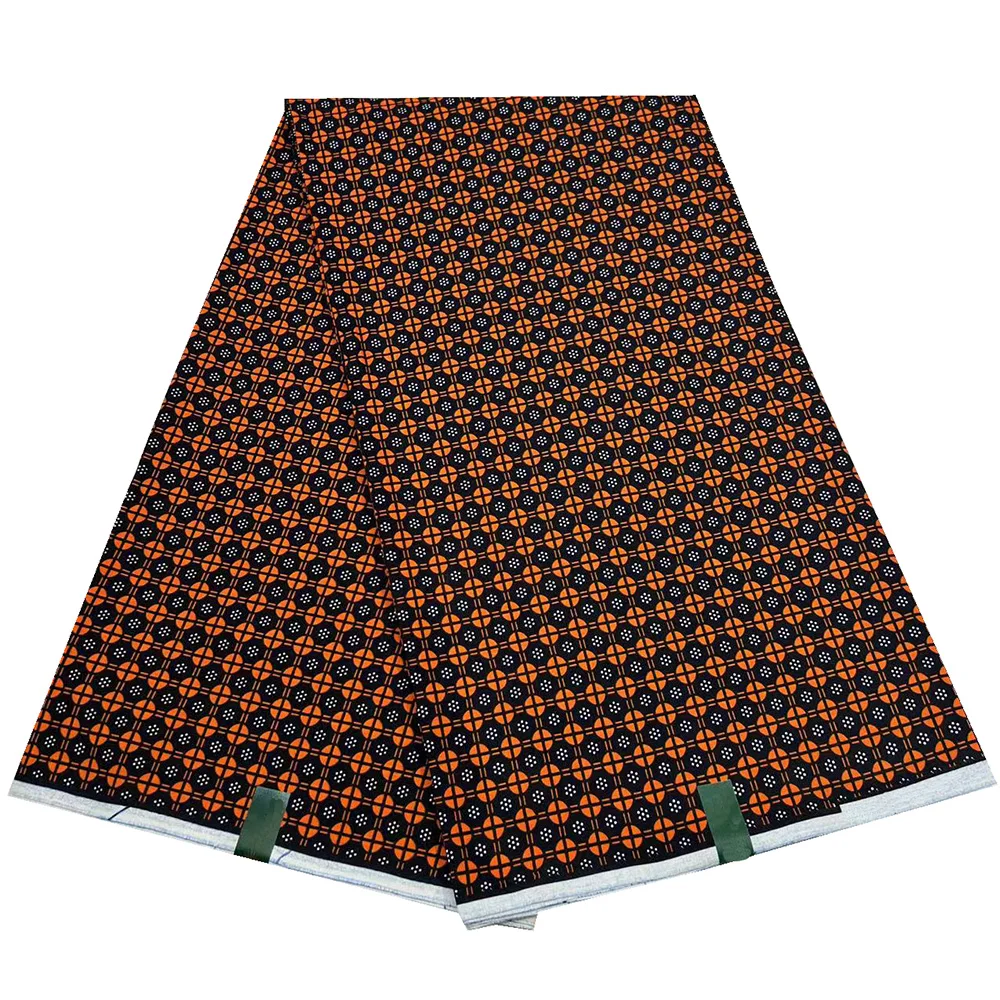 African Wax Fabric for Party Dress Real Wax Batik Nigerian Fabric 100% Cotton Ankara Latest Premium 6Yards F31